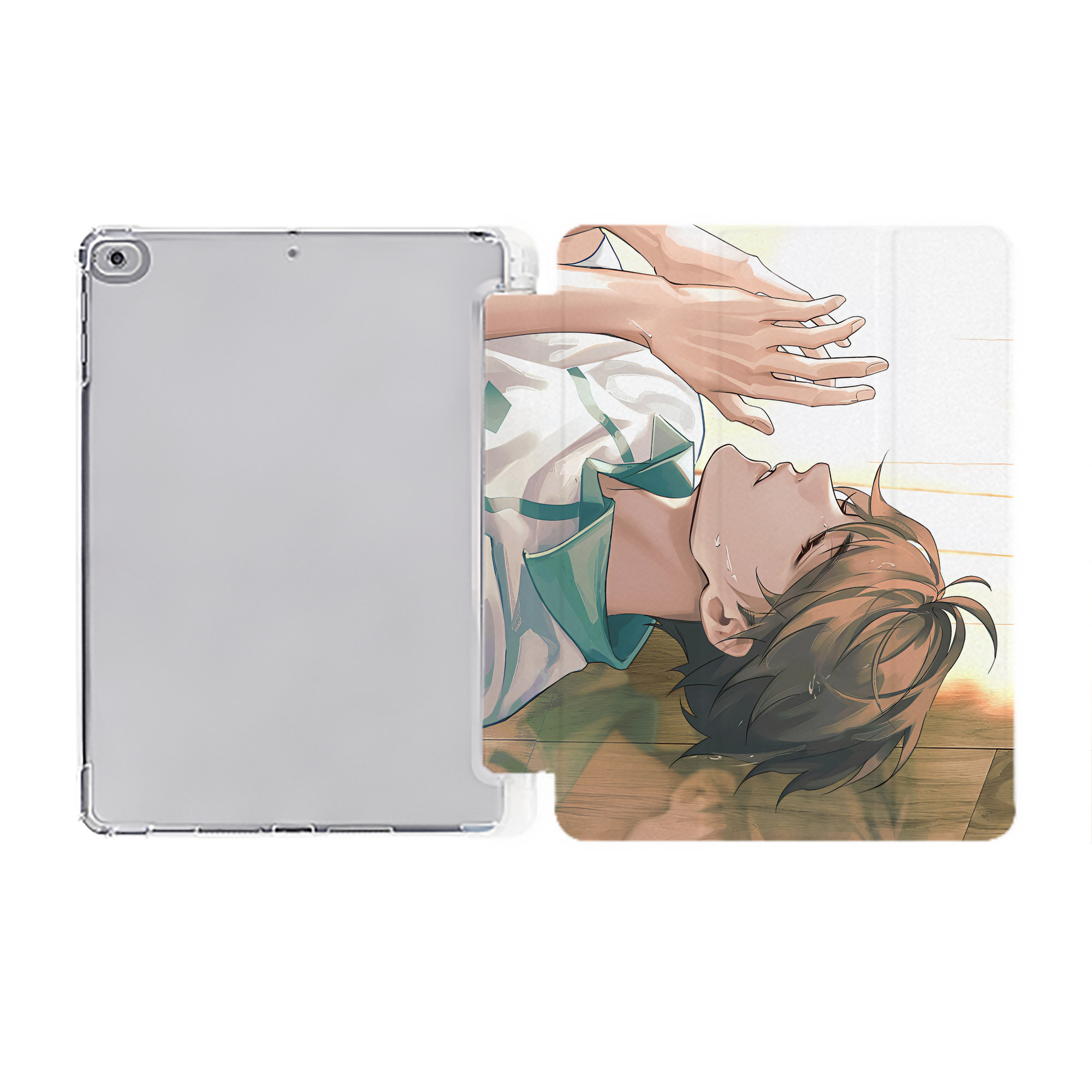 （画像用） ハイキュー!! Haikyu!! IPad ケース ペン収納付き 三つ折りスタンド PUレザー×シリコン 対応機種9.5/10.5/10.9インチ